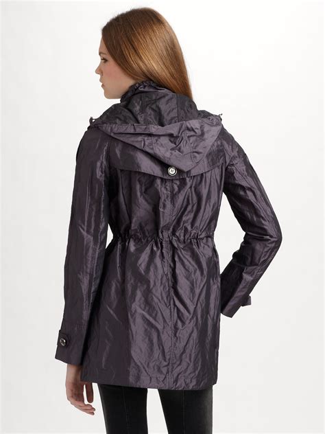 burberry pink hooded rain jacket|burberry rain jackets women's.